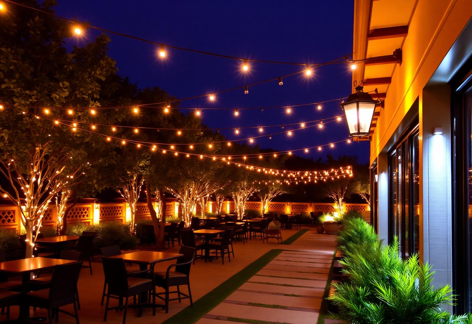 Outdoor patio lighting