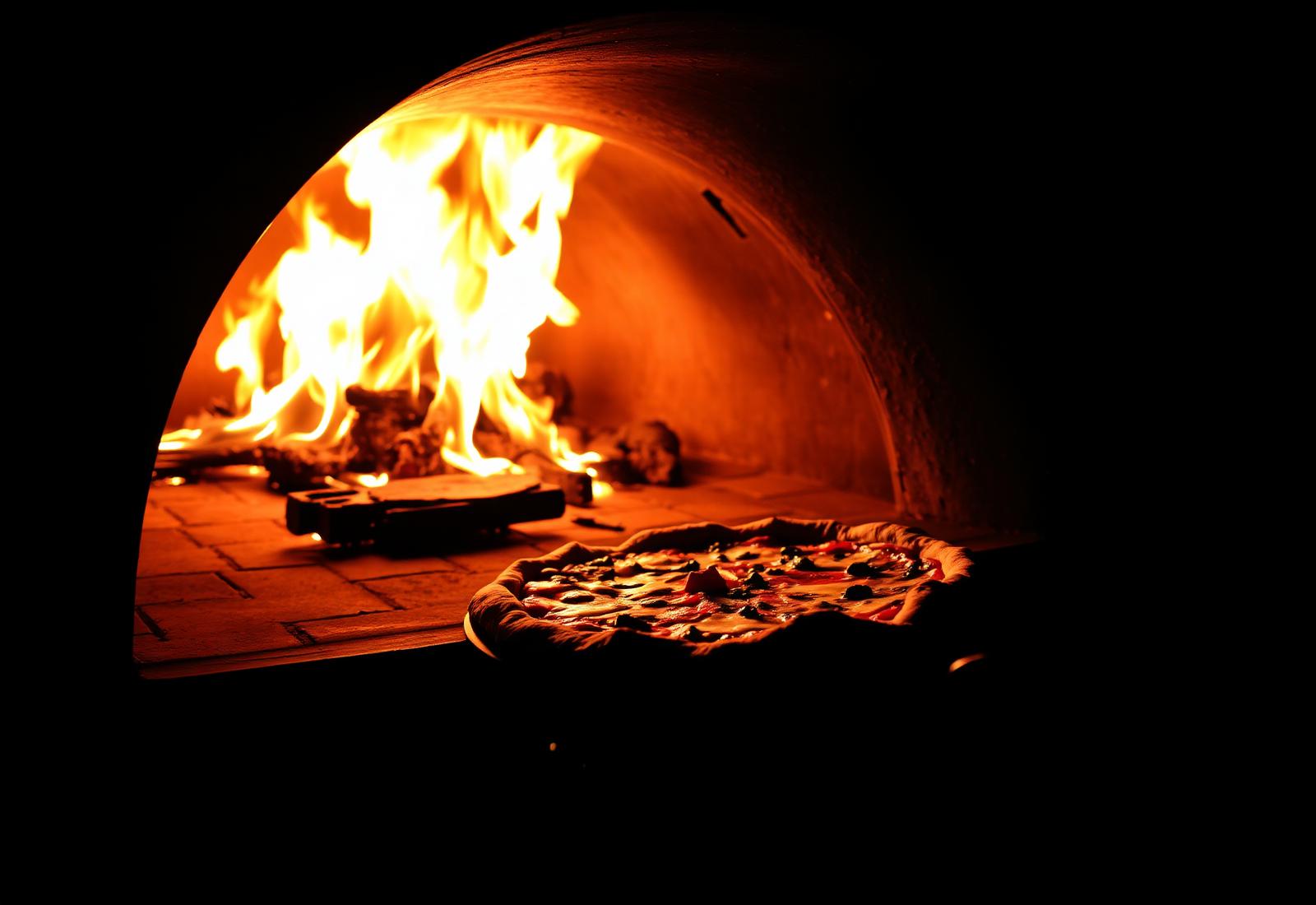 Wood fired pizza oven